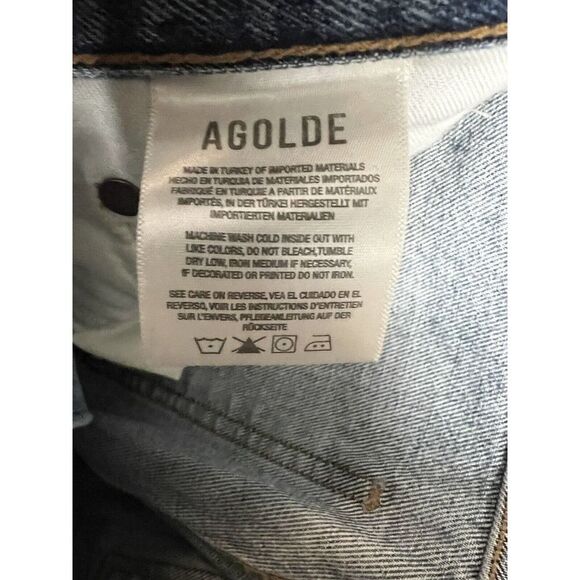 Agolde 90’s Pinch Waist High Rise Straight Size 24 in “Backdrop” - Picture 11 of 12